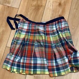 Ralph Lauren girls size 8 pleated plaid skirt lined